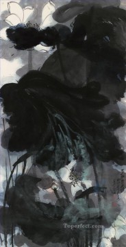 中国の伝統芸術 Painting - Chang dai chien 蓮 16 繁体字中国語